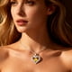thumbnail image 4 of Collar colgante de amor de amor con piedra de nacimiento Zirconia, regalo de joyería de las mujeres para la Navidad, cumpleaños, aniversario, 4 of 5