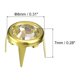 thumbnail image 2 of 120 piezas de cuentas de garra de cristal de 8 mm/0.31", remaches metálicos decorativos para hacer manualidades de bricolaje, bolso, oro blanco, 2 of 7