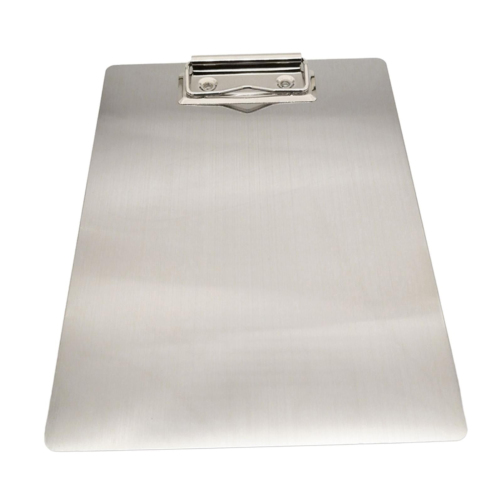 Magideal - Tablero De Clips, Tableros De Escritura, Portapapeles De Archivos A4 Plateados Duraderos, Carpeta De Archivos, Soporte Para Documentos Para Exhibición 315 Cm X 23 Cm