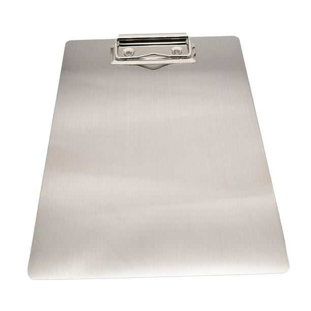 Tablero de clips, tableros de escritura, portapapeles de archivos A4 plateados duraderos, carpeta de archivos, soporte para documentos para exhibición 315 cm x 23 cm
