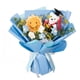 thumbnail image 1 of Ramo de flores de ganchillo Ramo de ganchillo Flores artificiales de punto completadas para la decoración del banquete de boda de graduación Día del Azul, 1 of 5