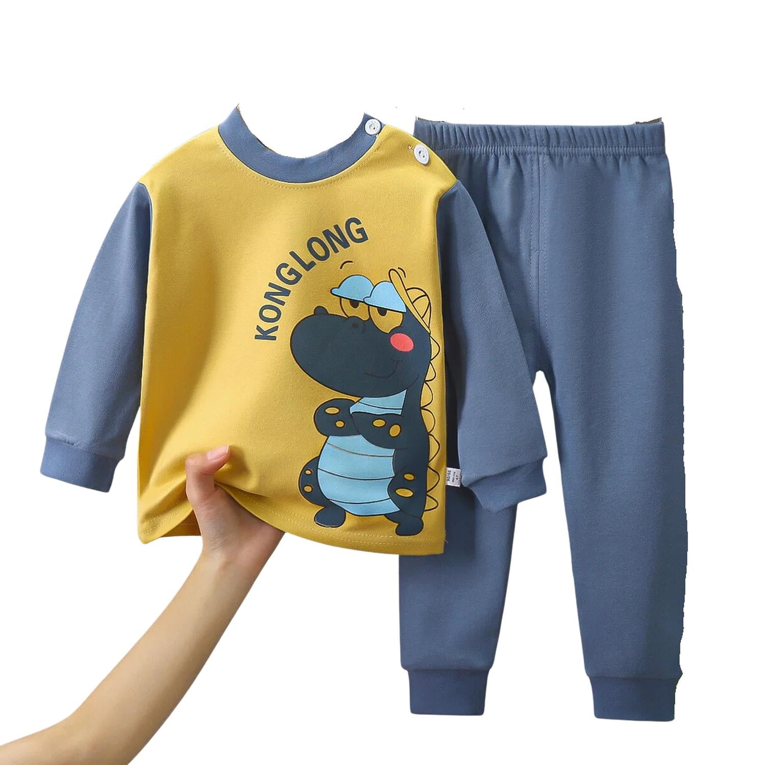 Kivara - Pijama Niño Infantil Manga Larga Algodon Kong Long Multicolor 36