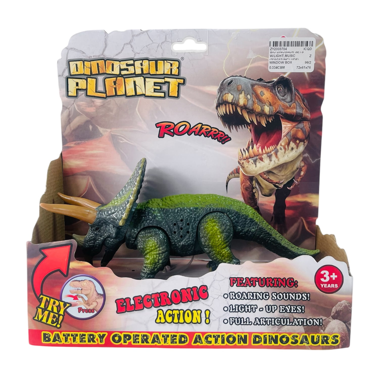 Juguete Dinosaurio B/o Con Luces Y Sonido 2 - Toyng