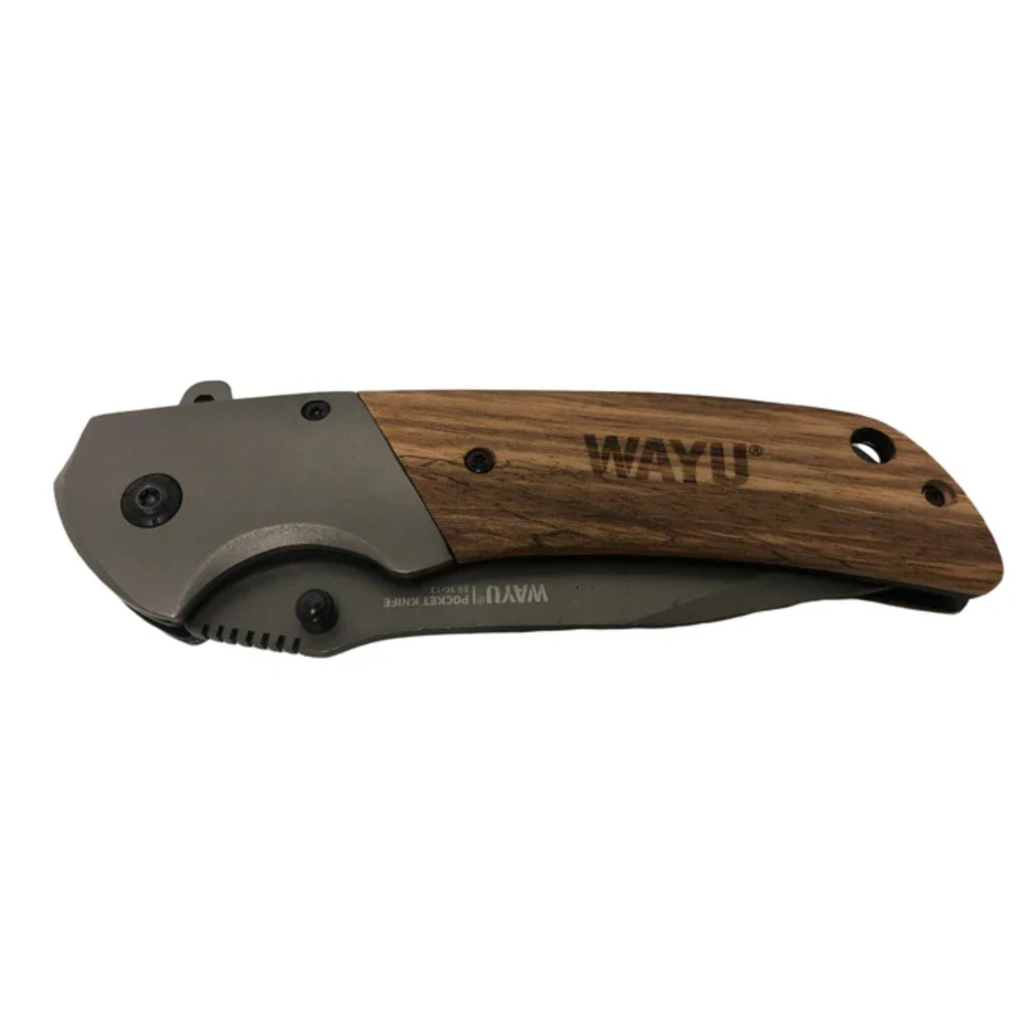Navaja Wayu Cortapluma Pocket Knife 22cm Mango Madera