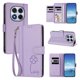 thumbnail image 2 of Funda Cartera Trébol para Xiaomi Redmi Note 14 Pro 4G con Ranuras Tarjetas y Carga Inalámbrica Morado claro, 2 of 6