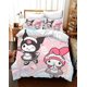 thumbnail image 2 of Cart-oon Bunny -3-Piece Be-d Set -Warm and- Comf-ortable -Kawaii- Beddi-ng Se-t Cute S-oft Mic-rofiber Bedclothe-s for Bo-ys Girls Ki-ds -King, 2 of 5