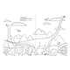 thumbnail image 3 of Dinosaurios en acción blanco, 3 of 3