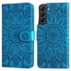 thumbnail image 3 of Funda tipo cartera FOXDOCK para Samsung Galaxy S22 Plus , diseño girasol en relieve, cuero PU, cierre magnético, soporte y tarjetero, 3 of 5