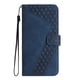 thumbnail image 1 of Funda tipo cartera para ZTE Blade A56 Pro con tarjetero, bolsillo para billetes, soporte, cierre magnético y correa para la muñeca, funda tipo folio con textura geométrica azul, 1 of 5