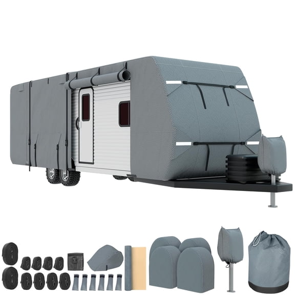 Funda Mofeez para remolque de viaje y autocaravana, extra gruesa, 7 capas, 24 a 27 pies