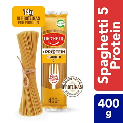 Fideo Pasta Proteína Spaghetti N°5 Bolsa 400 G Lucchetti