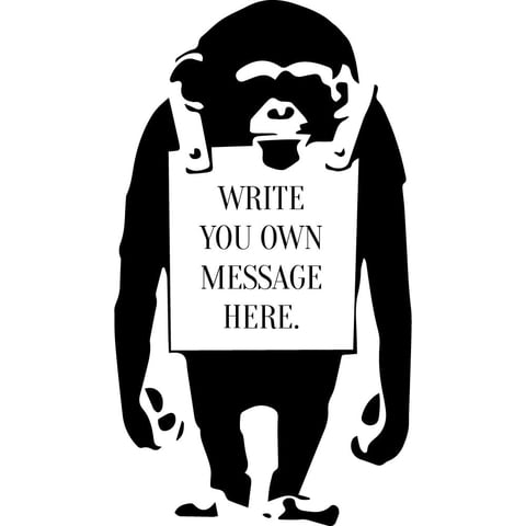 Rienda Libre Graphics - Decomural Personalised Banksy - People, Tv & Music Ws-51321