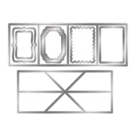 Bothyi - Troqueles De Corte De Metal Marco Rectangular De Decoración De Troqueles Para La Fabricación De Tarjetas De Álbum