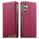 thumbnail image 1 of Funda Tipo Cartera de Cuero Sintético para Samsung Galaxy A25 Bloqueo RFID, con Ranuras para Tarjetas y Bolsillo para Efectivo, Cierre Magnético Fuerte Rojo, 1 of 6
