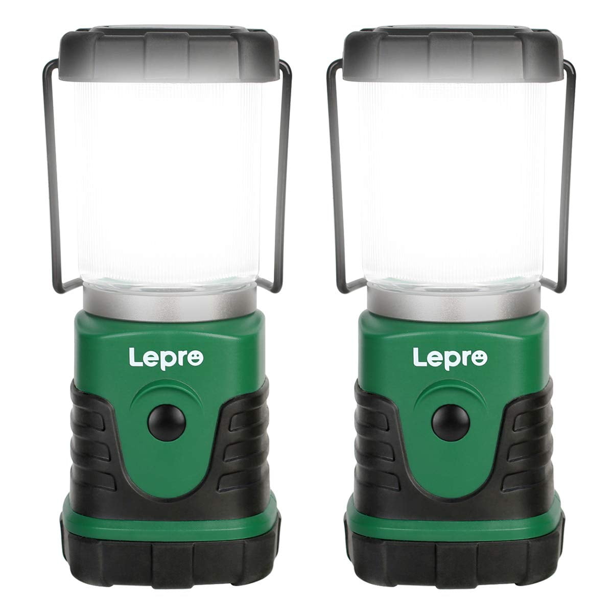 Linterna De Camping Lepro 350lm, 4 Modos De Luz, 3 Pilas Aa, 2 Paquetes