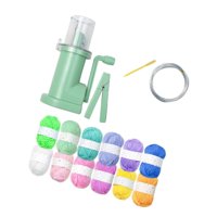 Magideal - Juego De Herramientas Para Máquina De Tejer A Mano, Reparación De Hilo Acrílico, Herramienta Para Tejer, Tejedora De Cordón, Tejedora Doméstica Para C Juego De Hilo De 12 Colores.