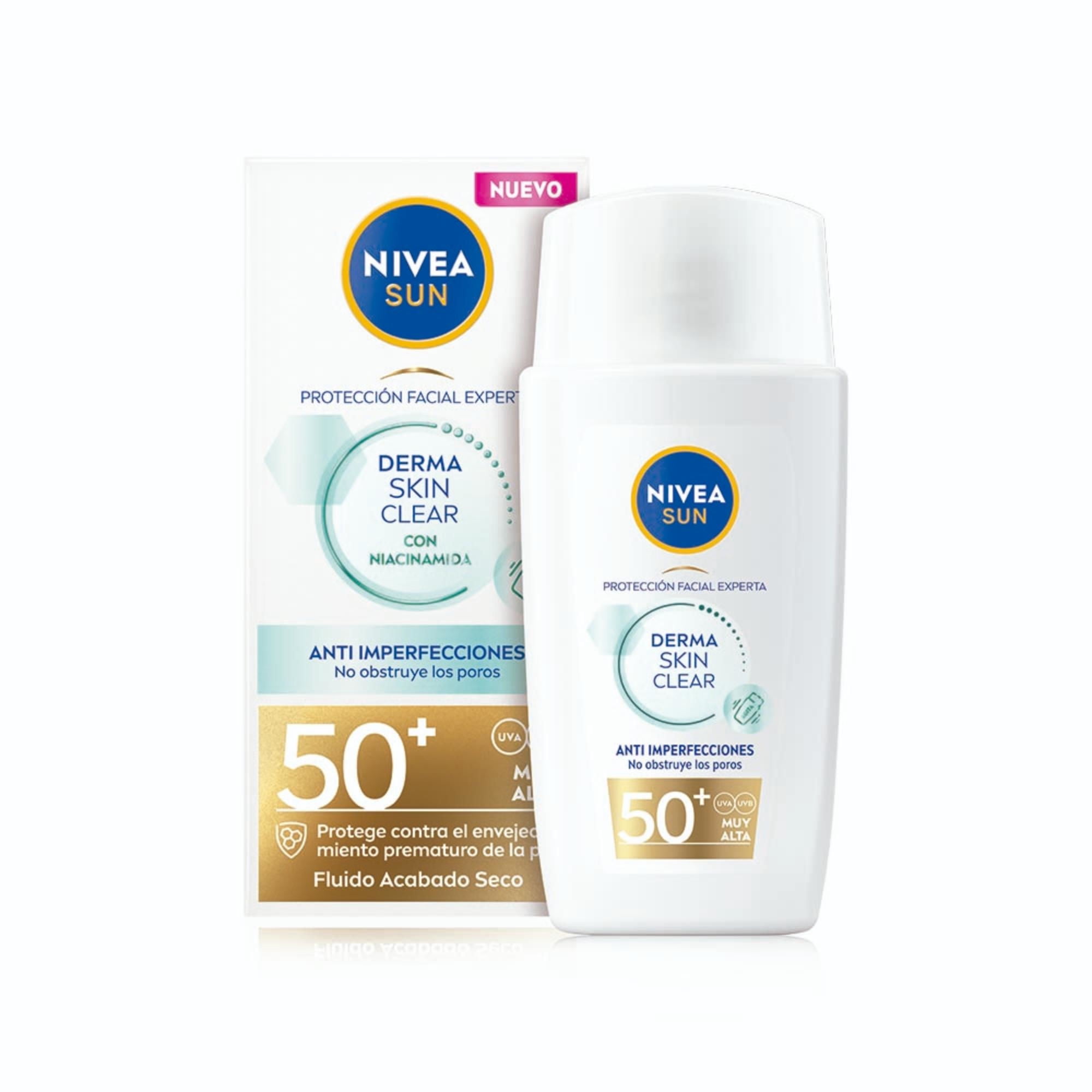 Nivea - Protector Solar Sun Skin Clear Piel Mixta A Grasa Fps50
