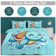 thumbnail image 5 of Squi_rtle Print Bedding Set Pattern Duvet Cove Set 3 Pieces 1 Quilt Cover And 2 Pillowcases for Women Men Teens, 5 of 5