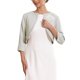 thumbnail image 1 of INSPIRE CHIC Bolero Formal para Mujer para Vestidos de Noche Mangas Medias Abierto al Frente Chaquetas de Cóctel 2XL Gris Claro, 1 of 5