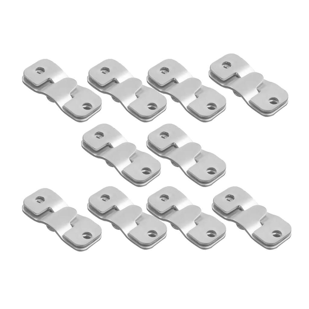 Magideal - 10 Piezas Muebles Soporte De Montaje Empotrado Ganchos Para Marcos De Fotos Clip Z Gancho Para Colgar Cuadros Para Espejos Gabinete Exhibición De Cuad Pequeño