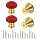 thumbnail image 1 of Pomelos de cajón Uxcell, 4 piezas de 1.1 pulgadas (28mm) de diámetro, decoración de diamante brillante, 1 of 6