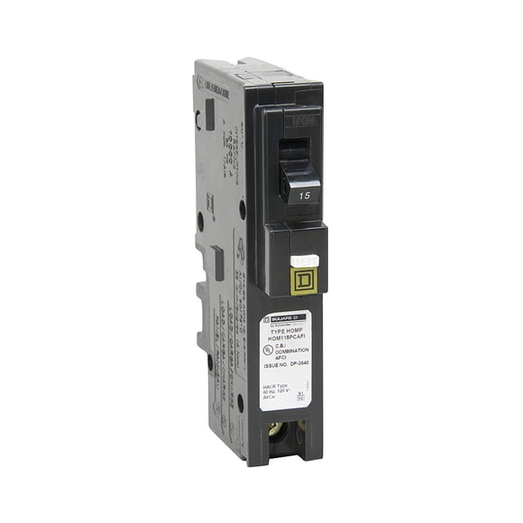 Disyuntor Square D HOM115PCAFIC 15 A 120 V, paquete de 3