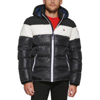 Chaqueta Acolchada Tommy Hilfiger Para Hombre, Color Blanco Y Negro, Xxl
