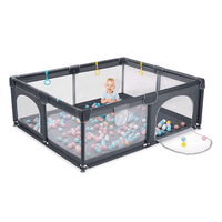 Mundo Online - Corral De Seguridad Bebe 180Cm Rectangular Gris