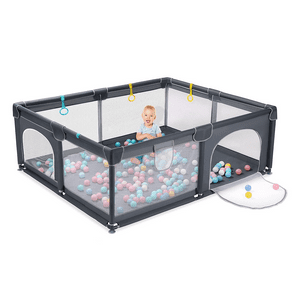 Mundo Online - Corral De Seguridad Bebe 180Cm Rectangular Gris