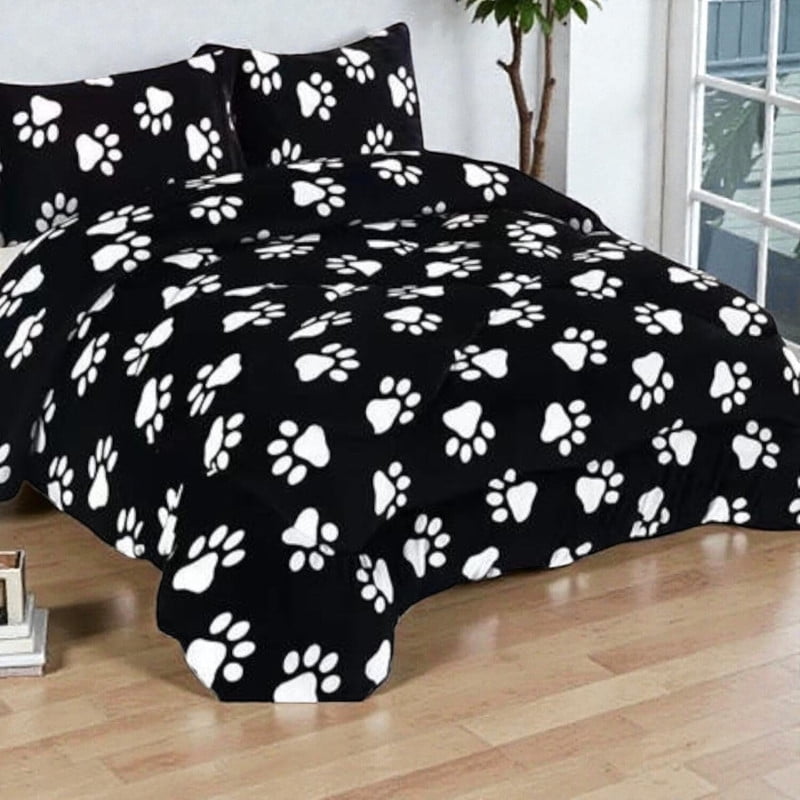 Genérico - Plumon De Invierno Plush Liso Con Chiporro De 2 Plazas + 2 Fundas Para Almohada Cipi2p-51