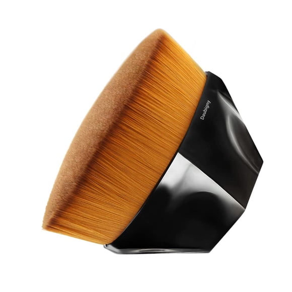 Brocha De Maquillaje Foundation Flat Top Kabuki Black