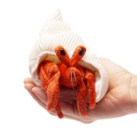 Finger Puppet Folkmanis Mini Hermit Crab Crema De Naranja