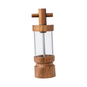 Magideal - Molinillo Manual De Pimienta , Pequeño Núcleo De Molienda De Acero, Molinillo De Café Manual De Mano, Molinillo De Especias De Madera Para Bar, C