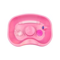 Magideal - Lavabo Para Champú Junto A La Cama Con Manguera Retráctil De 150 Cm, Bandeja Para Lavar El Fregadero, Estación De Lavado De Cabello Para Sala De Estar Rosa