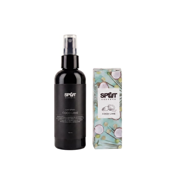 Pack Car Spray + Aromatizador de Auto Coco Lime Spot Essence