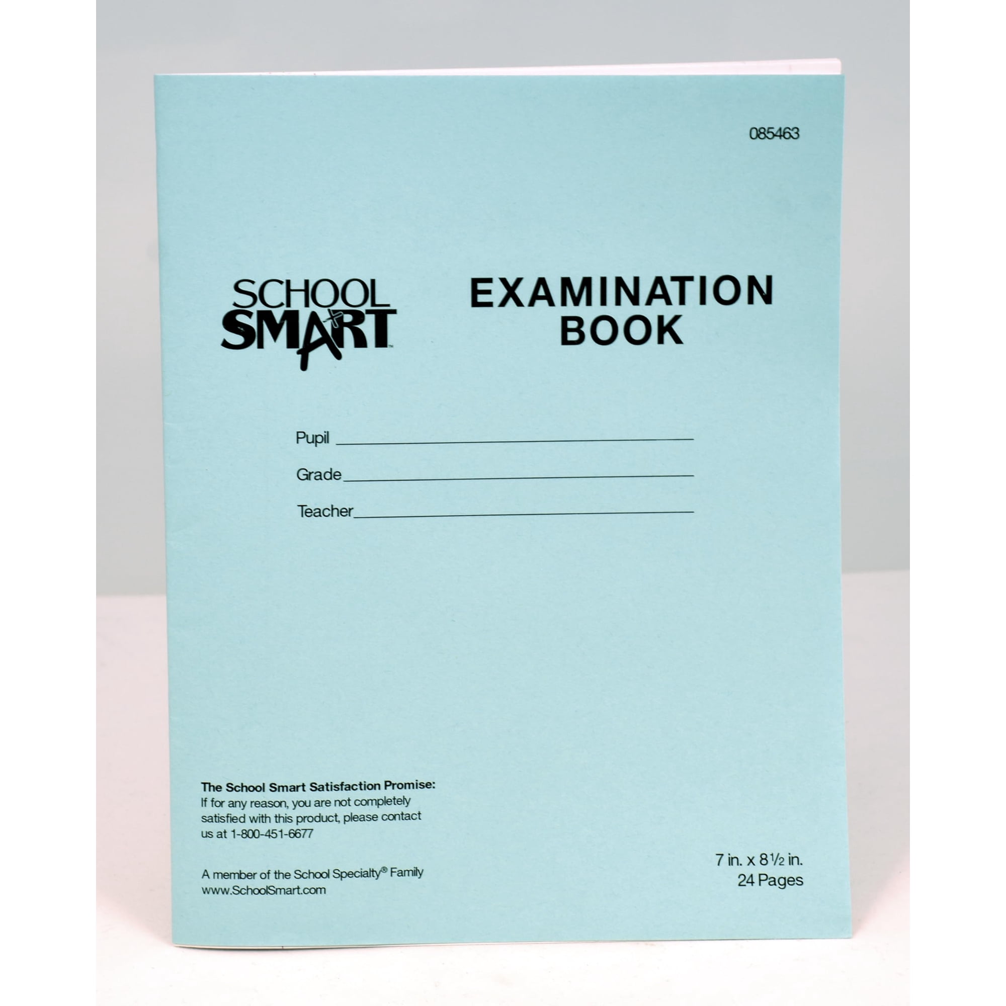 Pacon - Notebook School Smart Examination, Azul, 24 Hojas, Paquete De 50