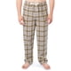 thumbnail image 1 of Pantalón de pijama IZOD de franela para hombre, color crudo a cuadros, 100% algodón, 1 of 6