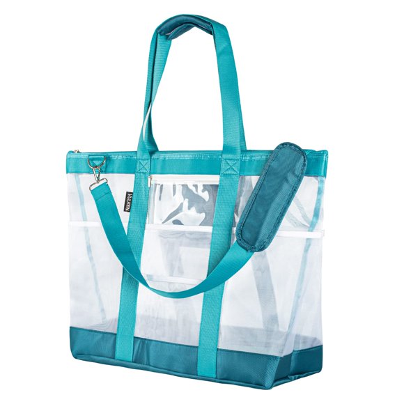 Bolso Tote Vulken 42 L de Malla con 9 Bolsillos – Turquesa