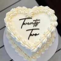 Adorno Para Tartas Snvpnyd, Acrílico Negro, 22 Cumpleaños