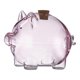 thumbnail image 4 of Tarro De Ahorro De Dinero De Vidrio De Borosilicato, Regalo Educativo Para Niños, Altura 6 Cm, Color Rosa, 4 of 5