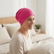 thumbnail image 2 of INSPIRE CHIC Gorro de Invierno a Prueba de Viento para Mujeres, Gorro de Dormir Sólido para Quimioterapia Postparto Talla Única Rojo Rosado, 2 of 5