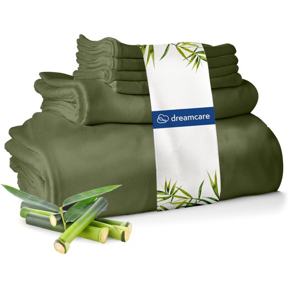 Juego de sábanas DREAMCARE King 240 hilos de viscosa de bambú