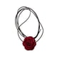 thumbnail image 2 of Gargantilla De Flores Para Mujer, Gargantilla Con Cordones Para Vacaciones, Bodas, Cumpleaños, Color Rojo, 2 of 3