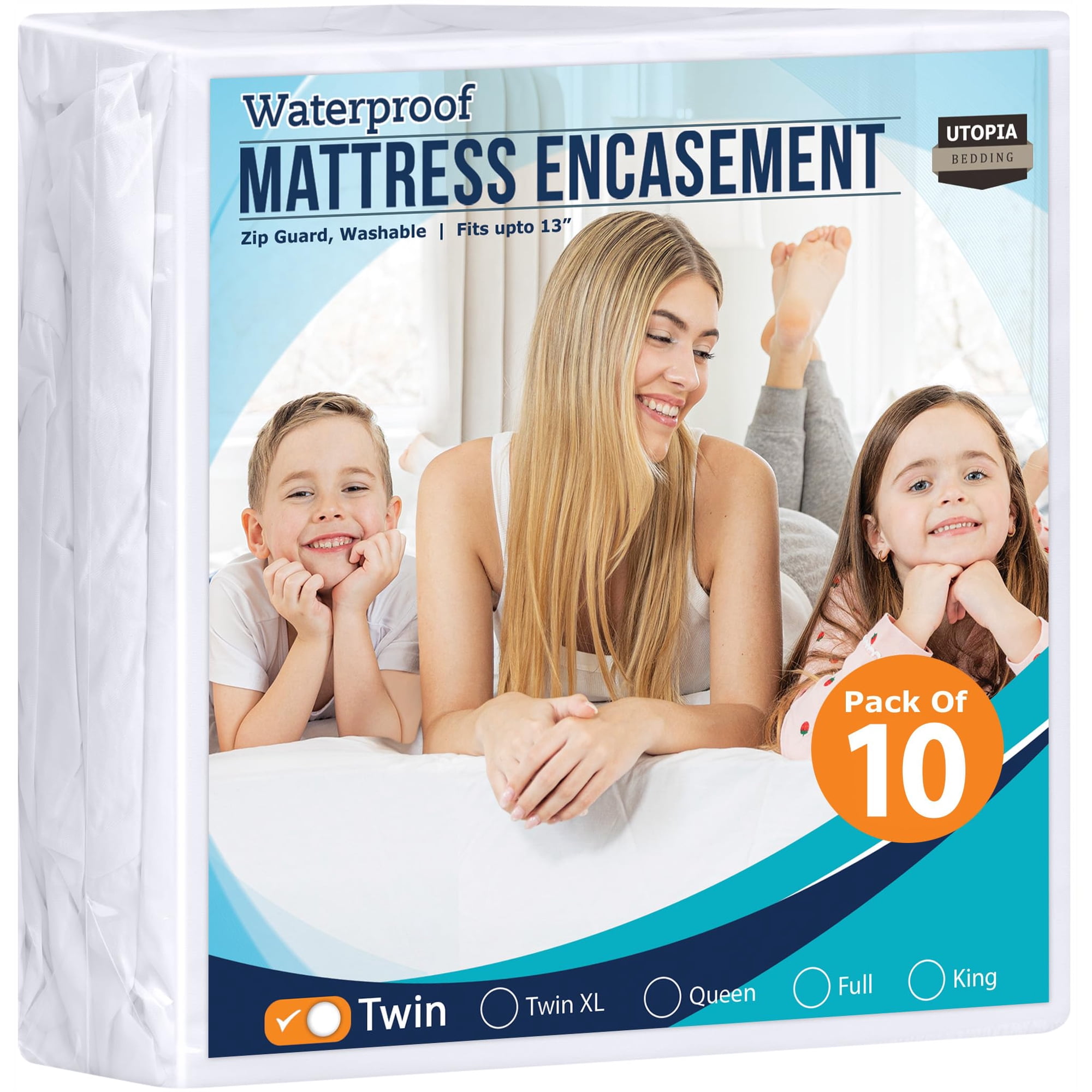 Utopia Bedding - Funda De Colchón Utopia, Impermeable, Tamaño Doble
