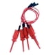 thumbnail image 4 of 5 Piezas Analizador Lógico Cable Sonda Prueba Gancho Gancho Línea 20cm Rojo, 4 of 5