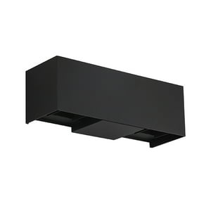 Hb Led - Pack 3 Apliqué Led Elegante Rectangular 4*3W Luz Cálida Negro