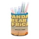 thumbnail image 1 of Oso Panda en África-theme Cylinder Pen Holder Pencil Organizer with Flannel Lining PVC Leather Material Cardboard Base for study work 10*8CM, 1 of 6