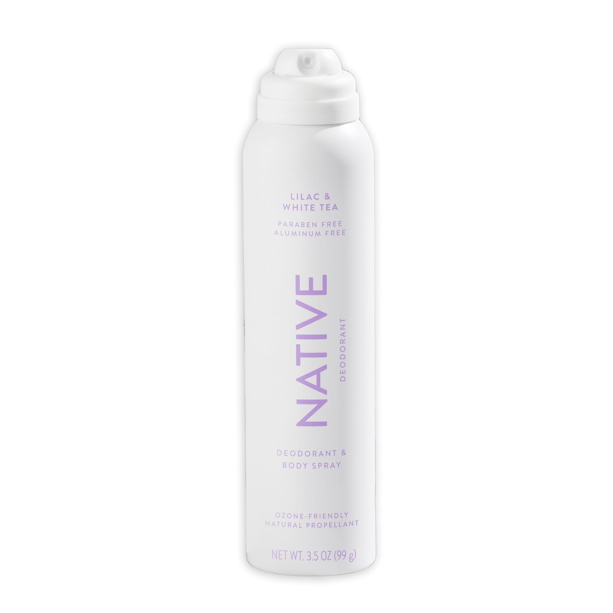 Native - Desodorante Y Spray Corporal Nativo De Lila Y Té Blanco, 50 Ml