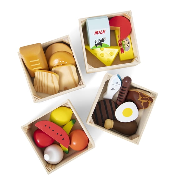 Set Play Food Groups Melissa & Doug, 21 piezas, 4 cajas