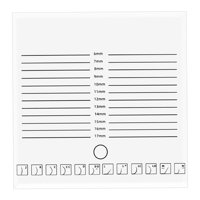 Magideal - Bandeja Acrílica Para Almohadillas Para Pestañas, Licencia Para Injerto De Pestañas, Soporte Para Pestañas, Soporte Para Pegamento Adhesivo, Accesorios , Doble Blanca Fila Doble Blanca